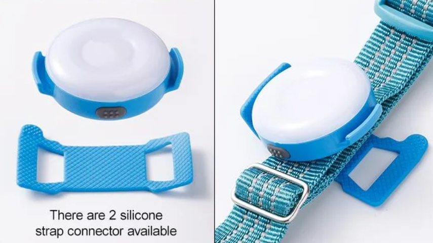 Lumière LED rechargeable USB pour chien, 3 modes