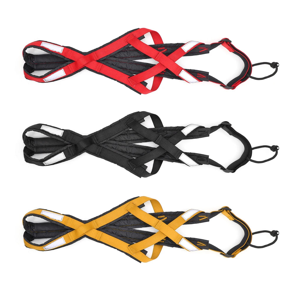 Harnais de Traîneau Réfléchissant pour Chien – Skijoring & Traction, Tour de Poitrine 55–115 cm