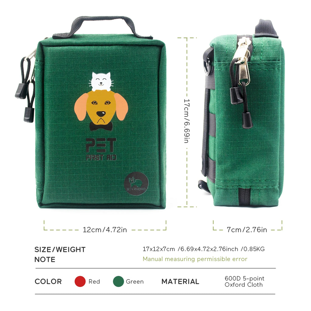 Kit de Premiers Secours pour Chien – 160 Pièces, Sac MOLLE Imperméable