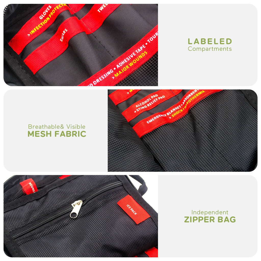 Kit de Premiers Secours pour Chien – 160 Pièces, Sac MOLLE Imperméable