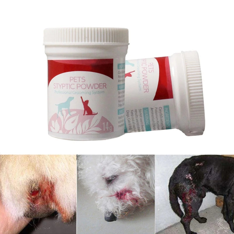 Poudre Hémostatique pour Chien et Chat – Arrêt Rapide des Saignements, 14 g