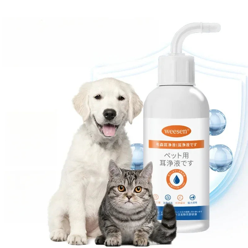 Nettoyeur d’Oreille pour Chien – Formule Douce Anti-Acariens, 130 ml