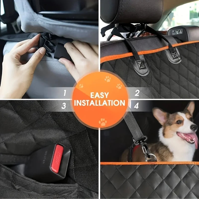 Housse Hamac de Siège Voiture pour Chien – Imperméable & Résistante aux Griffures