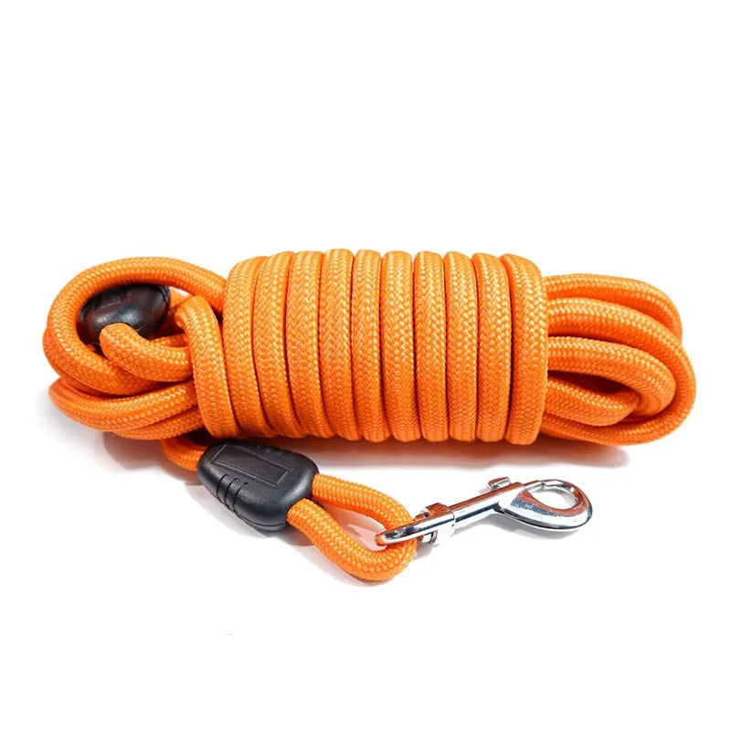Laisse Longue pour Chien – Nylon Tressé Absorbant les Chocs, 5m / 10m / 15m