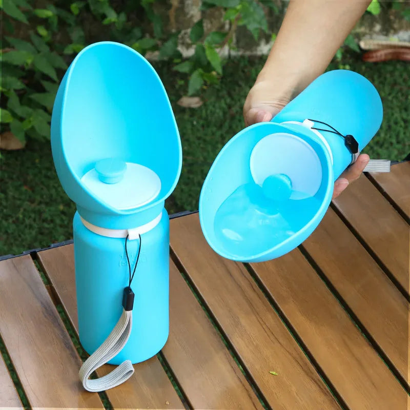 Bouteille d'eau pour chien pliable – Distributeur portable anti-fuite 550 ml