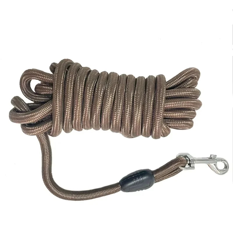 Laisse Longue pour Chien – Nylon Tressé Absorbant les Chocs, 5m / 10m / 15m