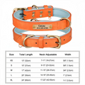 Collier cuir PU personnalisé pour chien
