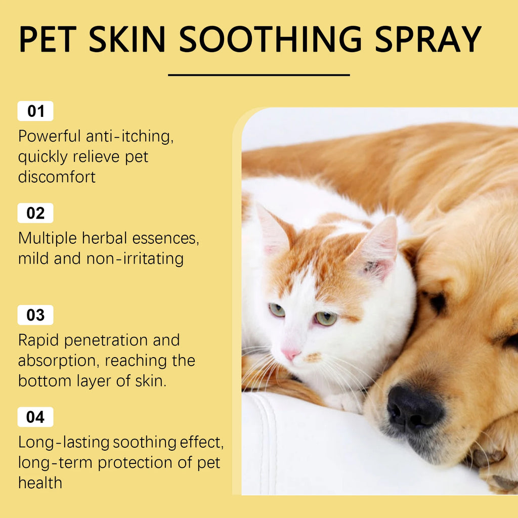 Spray Soin de la Peau pour Chien  – Anti-Démangeaisons, Régénérant, 50 ml