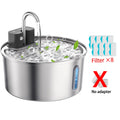 Fontaine d'eau sans fil pour chat 7L – Acier inoxydable & Silencieuse