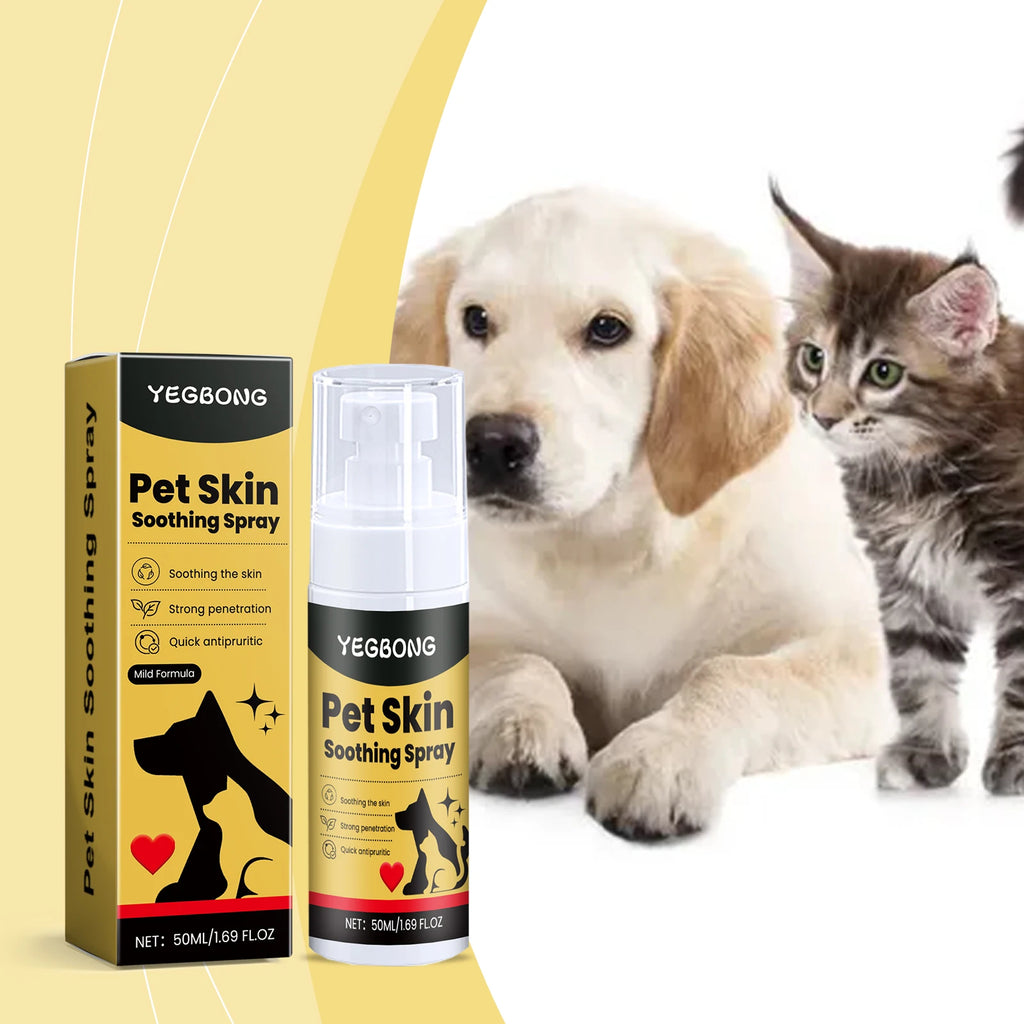 Spray Soin de la Peau pour Chien  – Anti-Démangeaisons, Régénérant, 50 ml