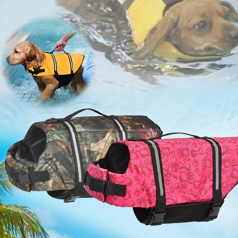Gilet de Sauvetage pour Chien – Réfléchissant, Maillot de Bain Sécurité, XXS au XXL