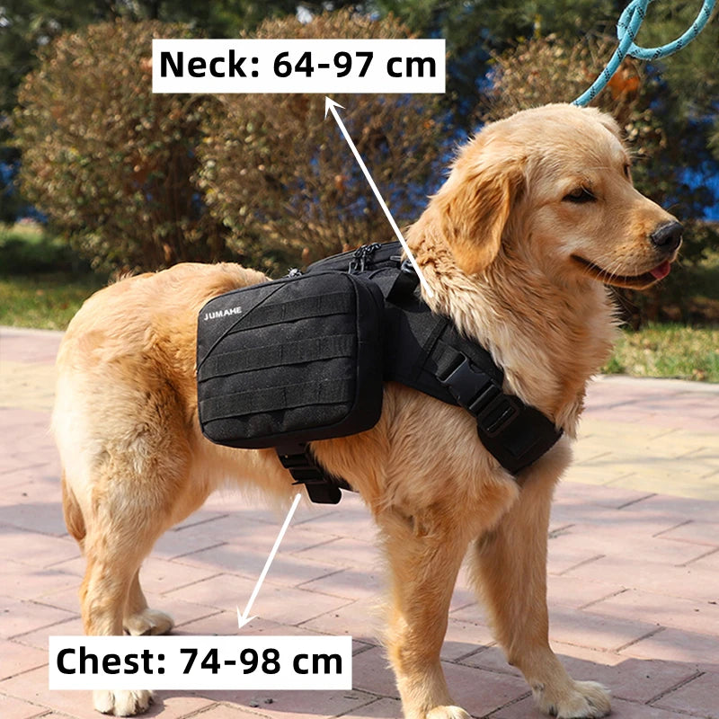 Sac à Dos pour Chien – Grande Capacité, Coupe-Vent, Toutes Races