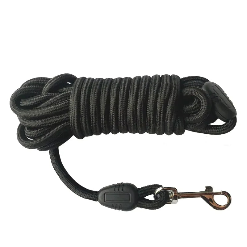 Laisse Longue pour Chien – Nylon Tressé Absorbant les Chocs, 5m / 10m / 15m