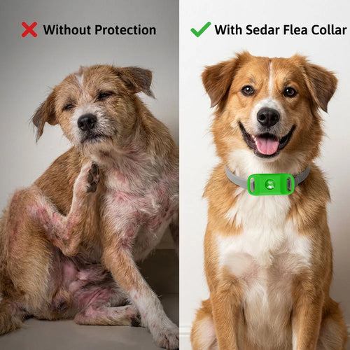 Collier Anti-Moustiques pour Chien – Pendentif + 3 Huiles Essentielles, Imperméable