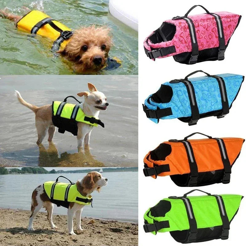 Gilet de Sauvetage pour Chien – Réfléchissant, Maillot de Bain Sécurité, XXS au XXL