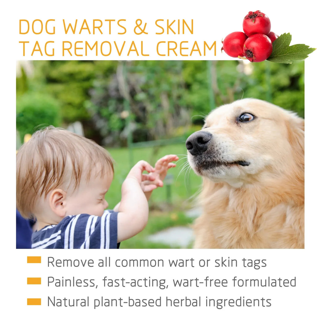 Crème Soin de la Peau pour Chien – Anti-Verrues & Papillomes, Formule Naturelle, 20 g