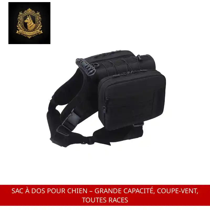 Sac &agrave; Dos pour Chien &ndash; Grande Capacit&eacute;, Coupe-Vent, Toutes Races by@Outfy
