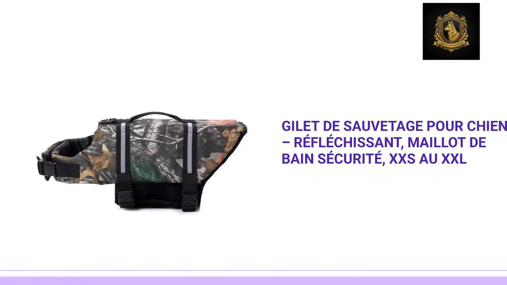 Gilet de Sauvetage pour Chien &ndash; R&eacute;fl&eacute;chissant, Maillot de Bain S&eacute;curit&eacute;, XXS au XXL by@Outfy